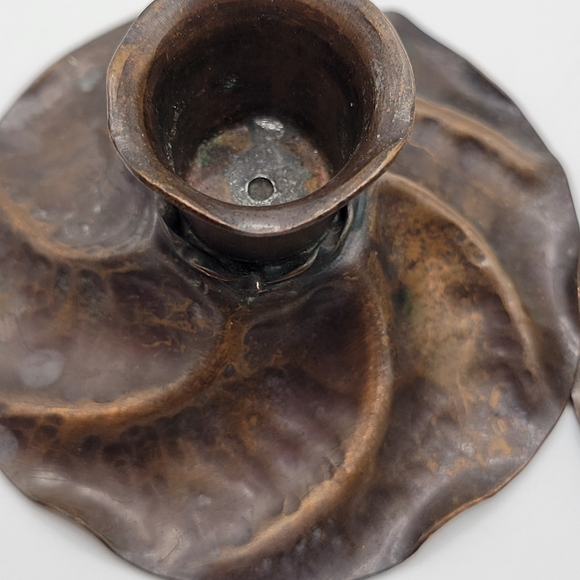 VTG Copper Craftsman Inc 700 Candlestick Holders (Candles NFS) - Picture 7 of 10